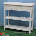 Mesa de madera blanca pintada sólida de la consola de la madera